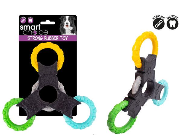 Smart Choice Strong Treble Ring Tug Toy...Assorted Picked At Random