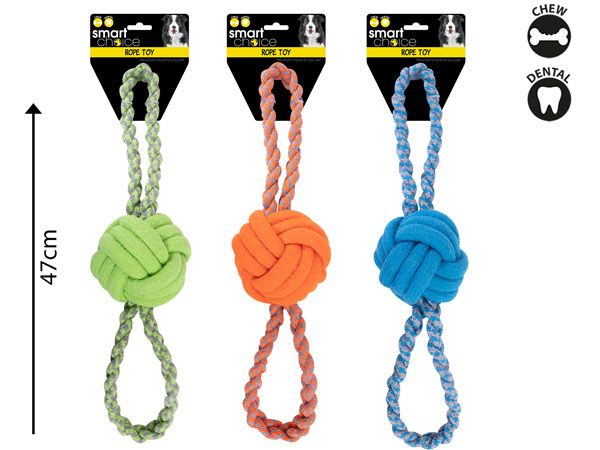 Smart Choice Knotted Rope Dog Toy, Assorted At Random