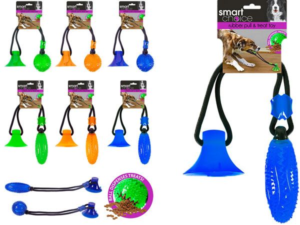 Smart Choice Rubber Suction Tug And Treat Toy...Assorted Picked At Random